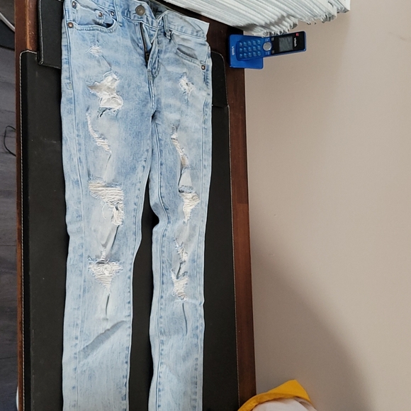 Ripped Blue Jeans W 28 L 28 - Picture 1 of 1